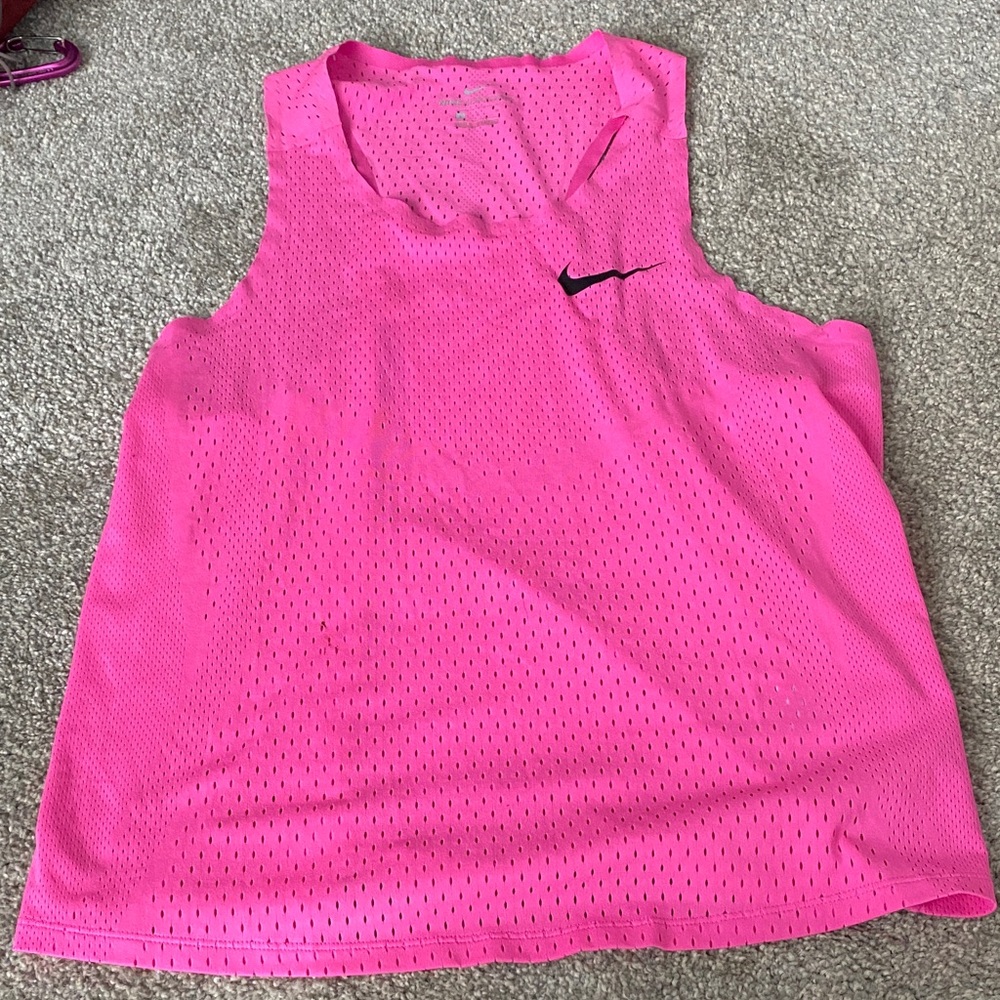 Nike Men's Pink Tank Top